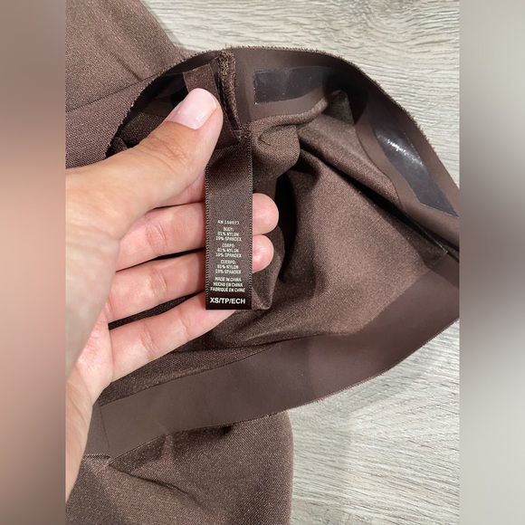 Skims Sheer Sculpt Low Back Legging Size XS Brown Cocoa - Picture 9 of 9